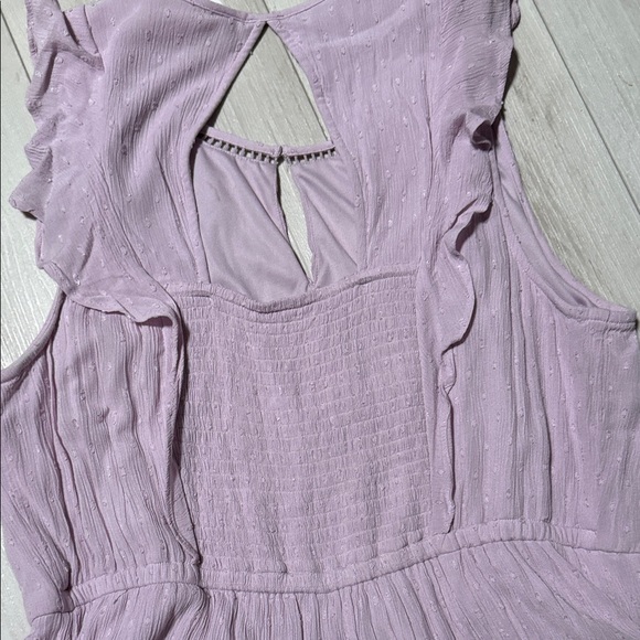 Old Navy Women’s Lavender Sleeveless Ruffle Dress size XL with lining Never Worn - Picture 4 of 13